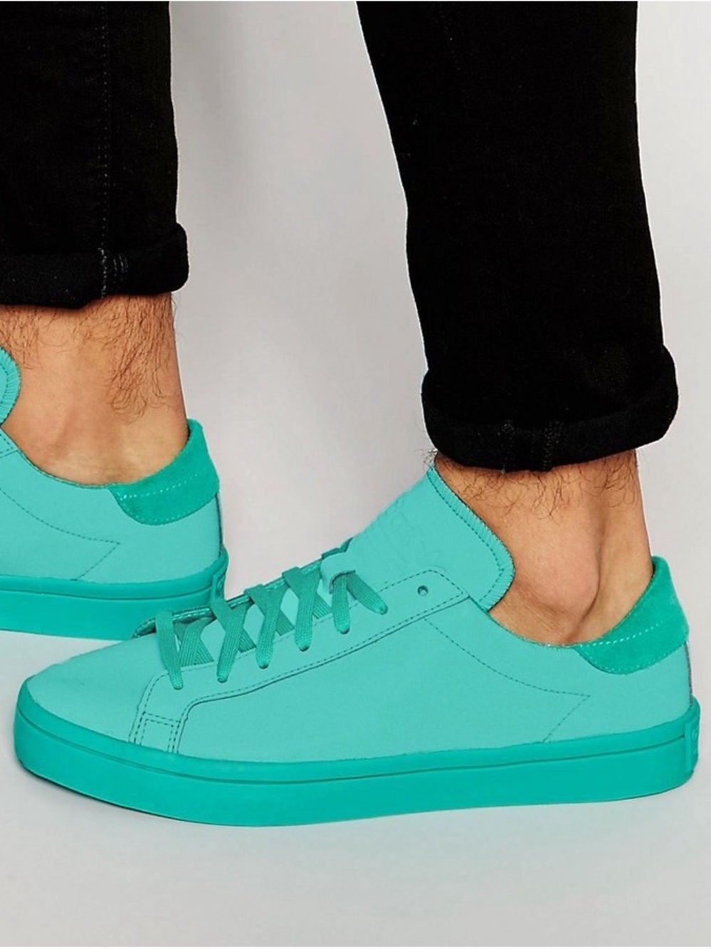 adidas Turquoise Low-Top Athletic Sneakers